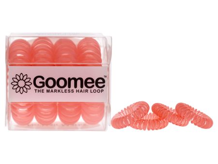 The Markless Hair Loop Set - Huntington Peach by Goomee for Women - 4 Pc Hair Tie For Discount