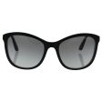 Vogue VO5033S Sunglasses 238911-54 - Top Matte Black white Frame, Grey Gradient For Sale