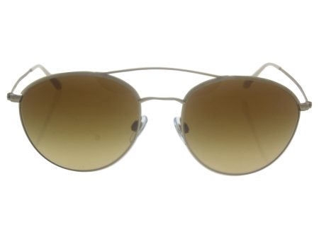 Giorgio Armani - FRAMES OF LIFE AR 6032J, Round, steel, women, CREAM BROWN YELLOW SHADED(3124 2L), 55 18 140 For Discount