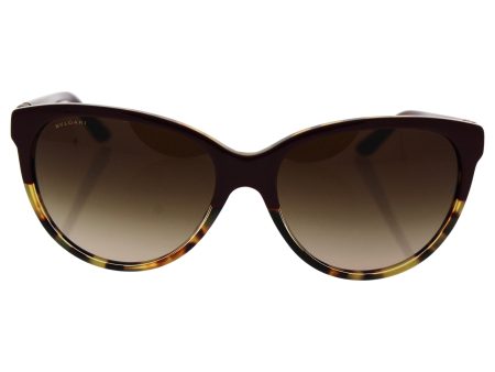 Bvlgari Bv8166b 5370 13 - Burgundy Havana brown Gradient Sunglasses For Women  56-16-135 mm Online Hot Sale