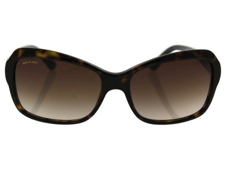 Bvlgari Bv8153b 504 13 - Dark Havana brown Gradient Sunglasses For Women  57-16-140 mm For Sale