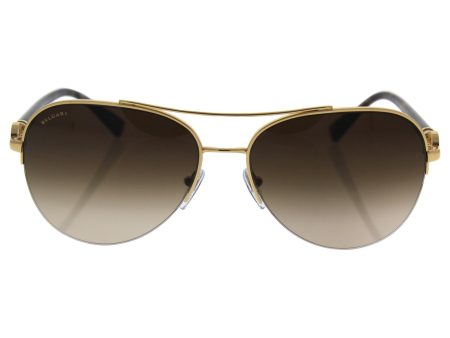 Bvlgari Bv6068k 393 3b - Gold Plated brown Gradient Sunglasses For Women  59-16-135 mm Cheap