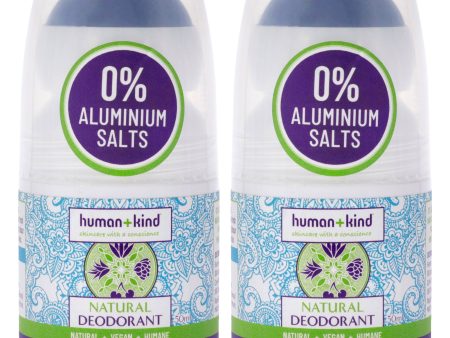 Vegan Deodorant by Human+Kind for Unisex - 1.69 oz Deodorar Roll-On - Pack of 2 For Cheap