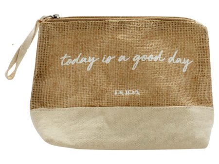 Jute and Cotton Mini Pouch by Pupa Milano for Women - 1 Pc Bag Online Hot Sale