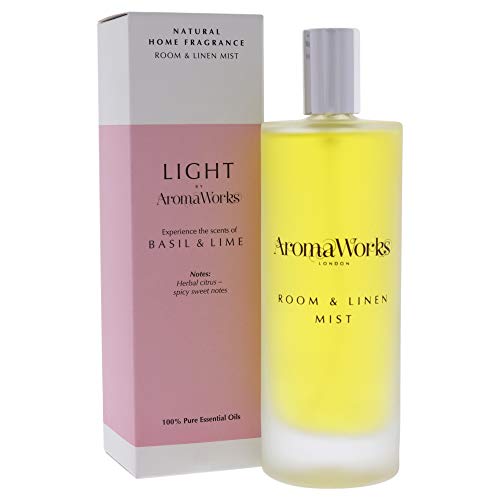 Aromaworks Light Room and Linen Mist - Basil and Lime by Aromaworks for Unisex - 3.4 oz Room Spray For Discount