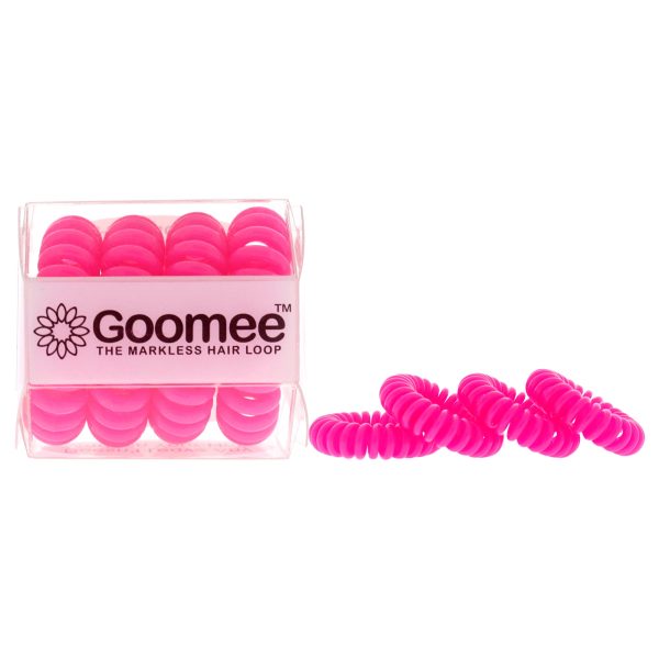 The Markless Hair Loop Set - Panther Pink by Goomee for Women - 4 Pc Hair Tie For Cheap