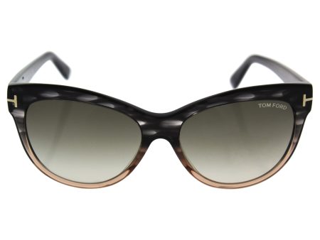 Tom Ford Sunglasses - Lily Frame: Green Lens: Brown-TF043020P Sale