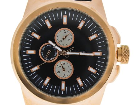 Louis Villiers Lvag3733-2 Rose Gold brown Leather Strap Watch By Louis Villiers For Men - 1 Pc Watch  1 Pc Fashion