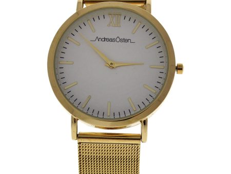 Andreas Osten Ao-130 Distrig - Gold Stainless Steel Mesh Bracelet Watch By Andreas Osten For Women - 1 Pc Watch  1 Pc Fashion