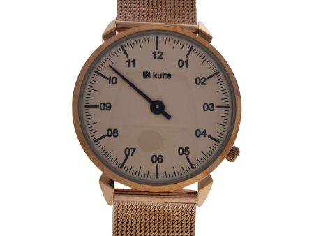 Kulte Ku15-0014 Rose Gold Stainless Steel Mesh Bracelet Watch By Kulte For Unisex - 1 Pc Watch  1 Pc on Sale