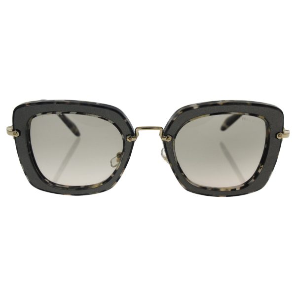 Miu Miu MU07OS DHE-3H2 Silver   Print Noir Square Sunglasses Lens Category 1 Si Online