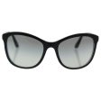 Vogue Womens Sunglasses Black Matte Grey Plastic - Non-Polarized - 54mm Cheap