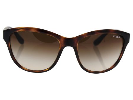 VOGUE Women s Injected Woman Sunglass 0VO2993S Cateye Sunglasses, Dark Havana, 57 mm Fashion