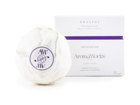 Soulful AromaBomb Single by Aromaworks for Unisex - 8.81 oz Bath Bomb Online Sale