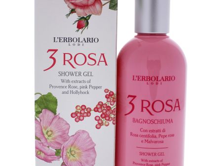 Shower Gel - 3 Rosa by LErbolario for Women - 8.4 oz Shower Gel Online