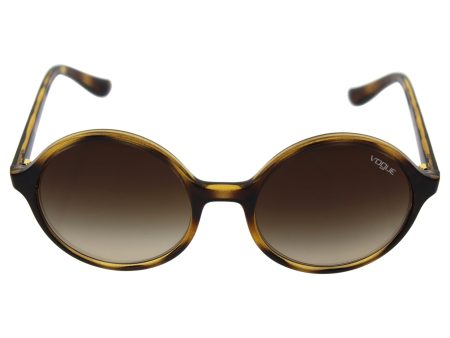 VOGUE Women s Injected Woman Sunglass 0VO5036S Round Sunglasses, Dark Havana, 52 mm Online Sale