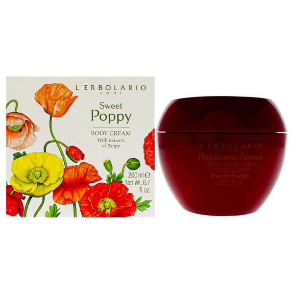 Sweet Poppy Body Cream by LErbolario for Unisex - 6.7 oz Body Cream Sale