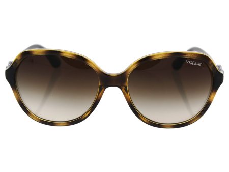 VOGUE Women s Injected Woman Sunglass 0VO2916SB Square Sunglasses, Dark Havana, 58 mm For Discount