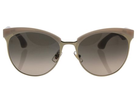 Miu Miu MU 54QS - UBC3D0 Sunglasses stardust PALE GOLD w  BROWN GRADIENT GREY Lens 56mm Sale