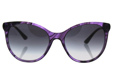 Bvlgari Bv8175b 5405 8g - Striped Violet grey Gradient Sunglasses For Women  55-18-140 mm Sale