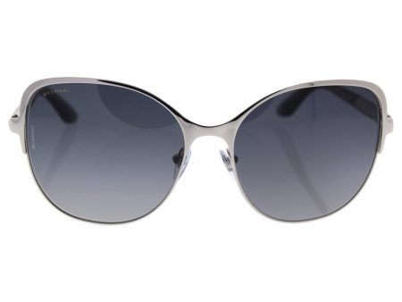 Bvlgari Bv6078kb 394 t3 - Silver Plated grey Gradient Polarized Sunglasses For Women  57-16-135 mm Discount