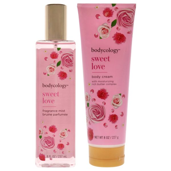 Sweet Love Kit by Bodycology for Women - 2 Pc Kit 8oz Body Cream, 8oz Fragrance Mist For Sale