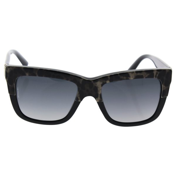 D&G Dolce & Gabbana Womens 0DG4262 Polarized Square Sunglasses, Top Leo On Black, 54 mm Online