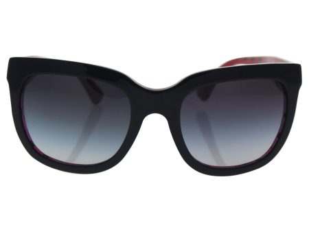 Dolce & Gabbana DG4197 Sunglass-28718G Black Red (Gray Grad Lens)-53mm For Cheap