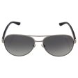 Vogue Womens Sunglasses Silver Matte Grey Metal - Non-Polarized - 58mm Discount