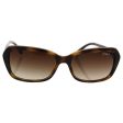 VOGUE Women s Plastic Woman Sunglass Rectangular Sunglasses, HAVANA, 55.0 mm Online