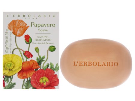 Sweet Poppy Perfumed Soap by LErbolario for Unisex - 3.5 oz Soap on Sale