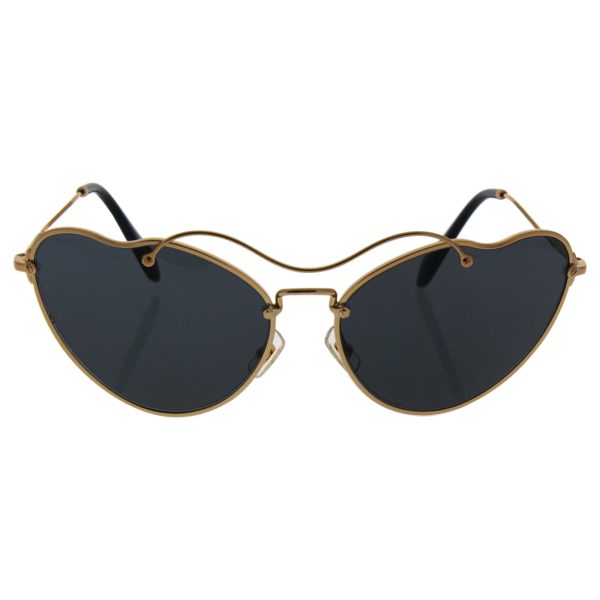 Miu Miu MU55RS 7OE1A1 Gold MU55RS Cats Eyes Sunglasses Lens Category 3 Size 65m Supply