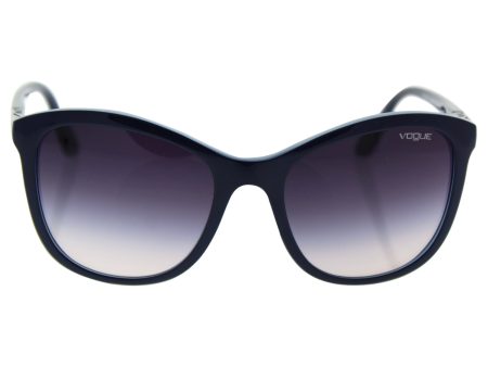 Vogue VO5033S Sunglasses 238836-54 - Top Dark Blue blue Transp Frame, Pink Gradient Grey For Sale