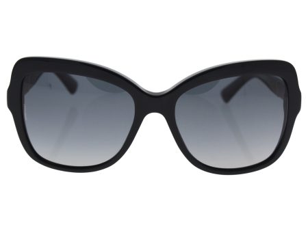 Dolce and Gabbana DG4244 501 T3 Black Logo Plaque Butterfly Sunglasses Polarise Supply