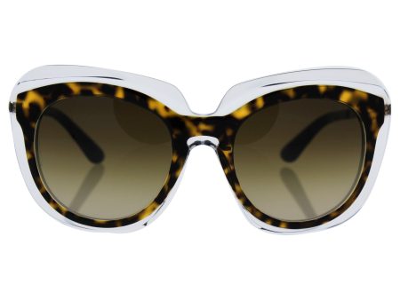 Dolce & Gabbana Women s 0dg4282 Round Sunglasses, Havana On Transparent, 54 mm on Sale