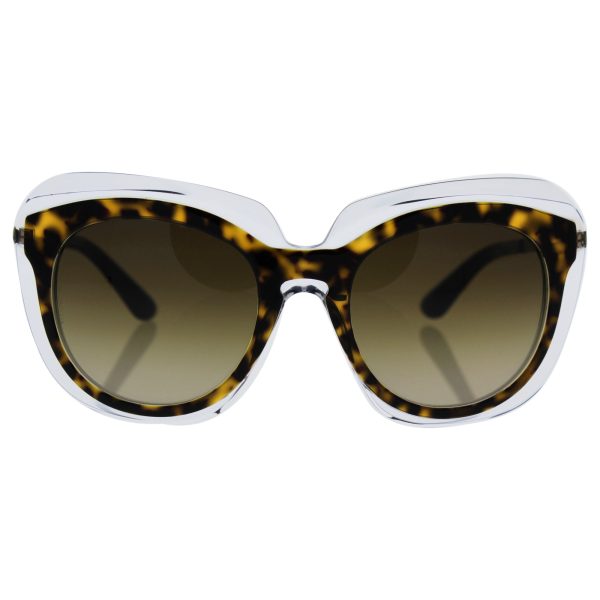 Dolce & Gabbana Women s 0dg4282 Round Sunglasses, Havana On Transparent, 54 mm on Sale