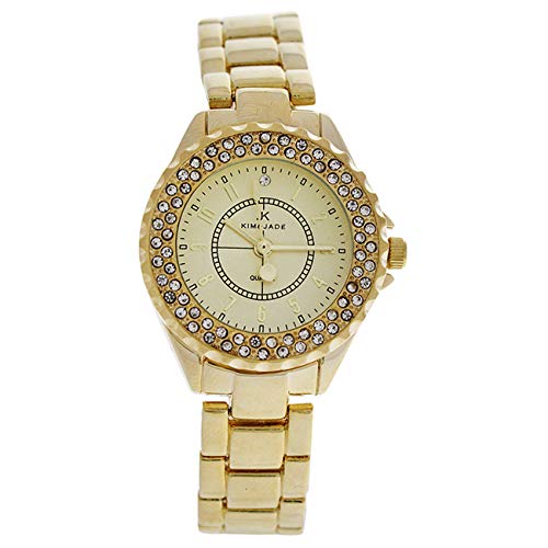 Watch Woman Kim & Jade Movement Quartz Case Gold And Bracelet Gold Made In Steel 2033L-GG Sale