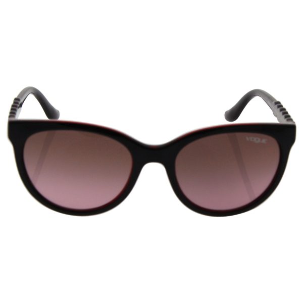 Vogue VO2915S Sunglasses 231214-53 - Top Brown transparent Red Frame, Pink Gradient Brown Fashion