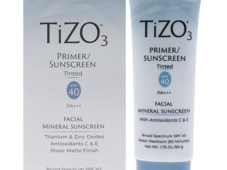 Tizo3 Facial Primer Tinted SPF 40 by Tizo for Unisex - 1.75 oz Sunscreen Online now