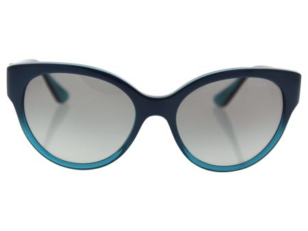 Vogue VO5035S Sunglasses 238111-56 - Dk Turquoise Grad Transp Azure Frame, Grey Gradient Discount