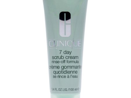 7 Day Scrub Cream Rinse Off Formula by Clinique for Unisex - 3.4 oz Scrub Discount