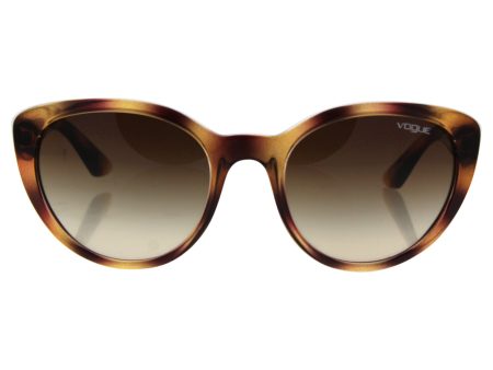 Vogue VO2963S Sunglasses 191613-53 - Top Havana Transparent Frame, Brown Gradient Online