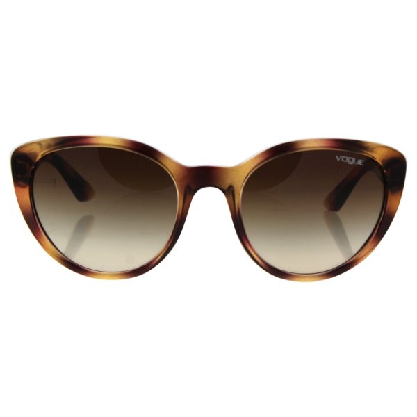 Vogue VO2963S Sunglasses 191613-53 - Top Havana Transparent Frame, Brown Gradient Online