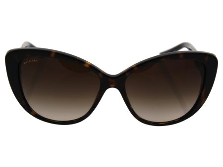 Bvlgari Bv8151b 504 13 - Dark Havana brown Gradient Sunglasses For Women  57-15-140 mm For Sale