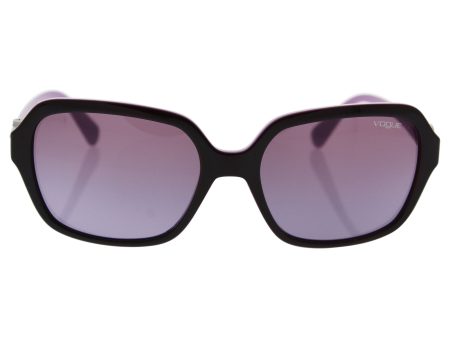 Vogue VO2994SB Sunglasses 23218H-57 - Eggplant Violet opal Pink Frame, Violet Gradient For Discount