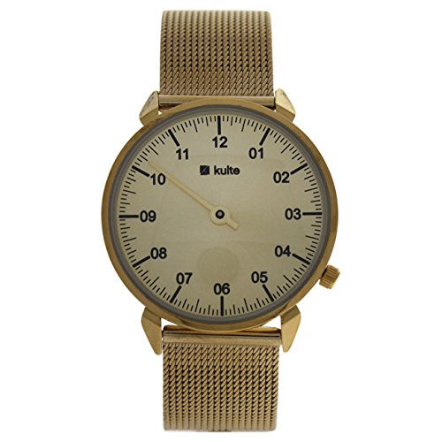 KUT8A Gold Gold Stainless Steel Mesh Bracelet Watch by Kulte for Unisex - 1 Pc Watch Online Sale