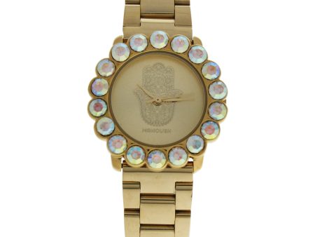 Manoush Mshscg Scarlett Hand - Gold Stainless Steel Bracelet Watch By Manoush For Women - 1 Pc Watch  1 Pc Fashion