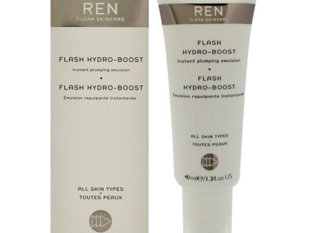 Flash Hydro-Boost Instant Plumping Emulsion by REN for Unisex - 1.3 oz Emulsion (Tester) on Sale