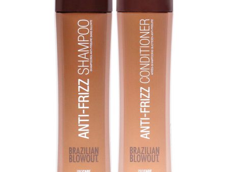 Acai Anti Frizz Shampoo and Conditioner Kit by Brazilian Blowout for Unisex - 2 Pc Kit 12oz Shampoo, 12oz Conditioner Supply