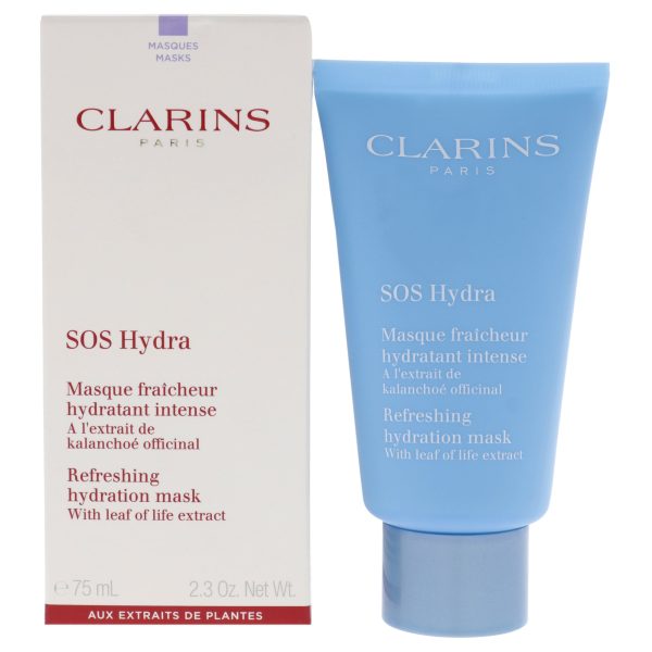 SOS Hydra Refreshing Hydration Mask by Clarins for Women - 2.3 oz Mask For Sale